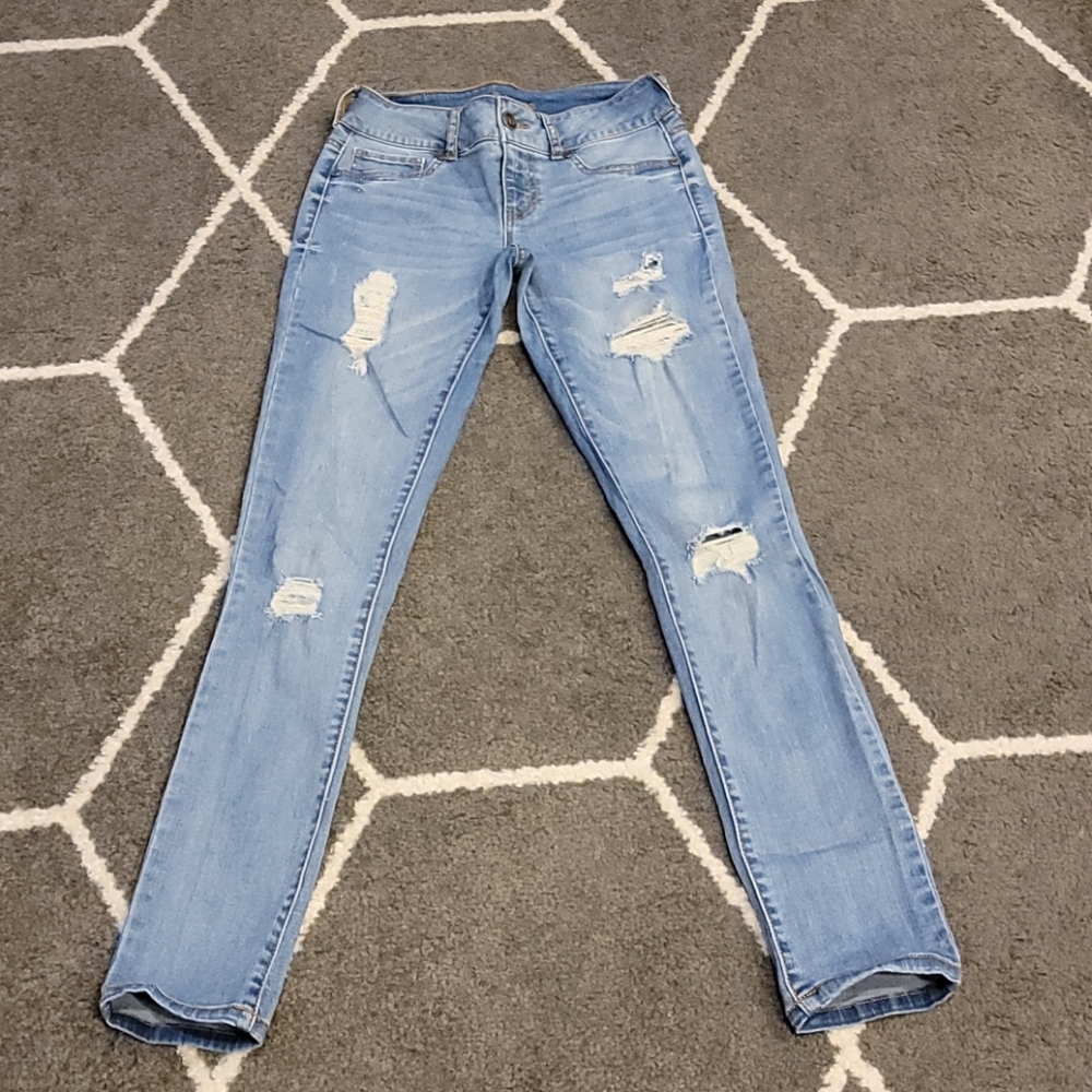 Maurices Small regular light wash skinny jegging